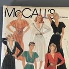 Vintage 1982 Mccalls Sewing Pattern 8236 Misses Dress And Tie Belt Sz 8-10-12