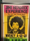 Vintage Jimi Hendrix Experience 1967 Whiskey A-go-go Poster 14x22 Gw Village