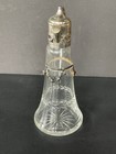 19th Cent  German 800  Silver Crystal Cruet