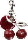 Cherry Keychain Resin Silver Charm Cute Handbag Accessories Key Chain