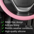 Perflex Universal Steering Wheel Cover Silicone  Fits 14  To 23  Steering Wheels