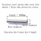 Spring Tube Steel Wire Sheath Tubing Protection Sleeve Spring Od 3-12mm L 1000mm