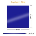 Gdhwxcl 1 8 Thick 8 X 8 Inch Acrylic Sheets - 2 Pack 8 X 8 Inch  Royal Blue
