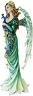 Ebros Large 21 75  Tall Iridescent Peacock Flower Fairy Mother Decorative Statue