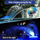 Solar Pool Fountain With 9-colors Led Lights And Rf Remote For Above Ground Pool