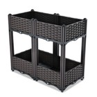 2 Tier Balcony Vegetable Pot Wear Resist Reusable For Flowers Tomato And Herbs