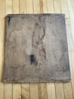 Nice  Antique Primitive Wooden Bread Cutting Board Baker   s End Square Nails 20   