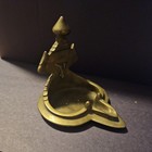 Antique Brass bronze Vishnu Indian Oil Lamp
