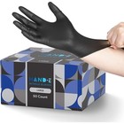 Disposable Black Nitrile Gloves Cooking Bbq Mechanics Tattoo Tasks Latex Free Us
