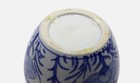 Vintage Chinoiserie Blue   White Porcelain Small Planter