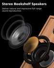 Record Player Vinyl Bluetooth Turntable With 36 Watt Stereo Bookshelf Speaker   