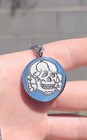 Totenkopf Pendant   Death s Head   Skull   Surgical Grade Stainless   Usa Made
