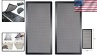 2-pack Magnetic Dust Mesh Filter For 120mm X 240mm Pc Cooling - Black