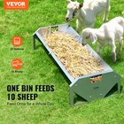 Vevor Livestock Feeding Trough 22 Gallon Capacity 45  Goat Feeder For 10 Sheep