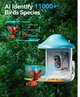 Bird Feeder With Camera wifi Smart Bird House With Cam Solar Powered For Outd   