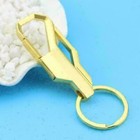 Fashion Men Gold Ring Plated Metal Keyfob Gift Car Keyring Keychain Key Chain