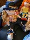 7 Vintage Ty Beanie Boppers Lot Plush Doll Stuffed Boy Girl   Accessories 