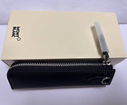 Montblanc Leather Pen Pouch Black 1 Pen Case Holder Heritage Rouge Noir