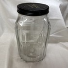 Vintage 10  Art Deco Anchor Hocking Necco Candies Canister   Jar