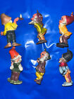 Vintage Set 6 Gnomes Elves Miniature Dwarfs Figures Made In Hong Kong Ornaments