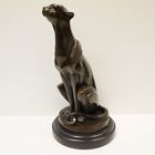Art Deco Style Statue Sculpture Cheetah Wildlife Art Nouveau Style Bronze Signed