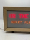 Vtg Amateur Ham Radio On The Air Quiet Please Light Lighted Sign Box Lamp Works