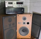 Vintage Pioneer Setup 619 Casette Deck Sx-255r Receiver   Cs-g203 Speakers