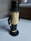 Older Vintage Original Mr  Peanut 7 1 4  Tall Cast Iron Coin Bank Hand Painted