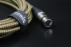 7 Pin Xlr 20ft Female To Male Vacuum Tube Microphone 20  Cable Cord Brown Tweed