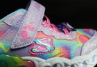 Skechers Heart Lights Kid s Light Up Sneakers  Lavender multi  Size 12  17265ls 