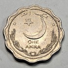 1950 Pakistan 1 One Anna - Copper Nickel Coin - Pakistani - Beautiful Coin 