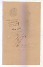 India Victoria Revenue Stamp Used On Old Paper For Collection  
