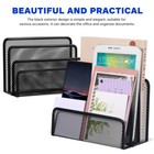  File Holder Upright File Organizer Desk Organizer File Sorter Desktop Letter