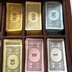 Vintage Monopoly Board Game 1974 Faux Leather Case Special Edition Storage Case