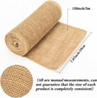 2 Rolls Burlap Roll  Burlap Tree Wraps To Protect Bark Trunk Protector Jute