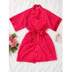 Victoria s Secret Silk-feel Hot Pink Vintage Kimono Robe Wedding Honeymoon