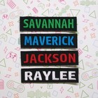  love It   Custom Embroidered Name Tag 4in X 1in Size