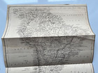 C1860 Antique Map Of South America Vintage Engraving
