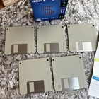 Sony 1 44mb 3 5  Floppy Disks 2hd Ibm Formatted Vintage Floppy Diskettes 5 Pack