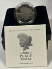2023-s San Francisco Proof Peace Silver Dollar Coin Ogp   Coa