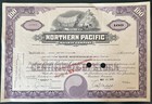 Northern Pacific Railway Vintage 1956   100 Shares Of Stock Certificate  invalid