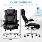 Big And Tall Office Chair Ergonomic High Back Leather Executive Desk Chair 400lb