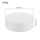 Round Foam Cake Dummy 6 Inch X 2 Inch Circle Dummy Cake Set For Wedding 2 Pack