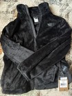 The North Face Women s Black Osito Full Zip Logo Fleece Jacket Mid-length L