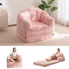 Maxyoyo Folding Sofa Bed 2-in-1 Convertible Sofa  Bean Bag Chair With Armrests