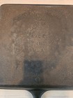 Vintage Lodge Square Cast Iron Skillet  8 Sqsk 9 5  Square Flat Bottom Usa Made