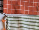 Floral Reaper Stripe  haunted House Plaid Woven15in  X 25in  Cloth Napkin Towels