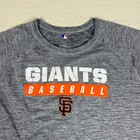 San Francisco Giants Baseball T Shirt Mens Xxl Gray Polyester Mlb Athletic
