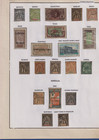 French Colonial  1880  3 Album Pages rare Territories   Mint Classic Stamps 