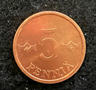 Finland 5 Pennia 1975 Unc World Coins